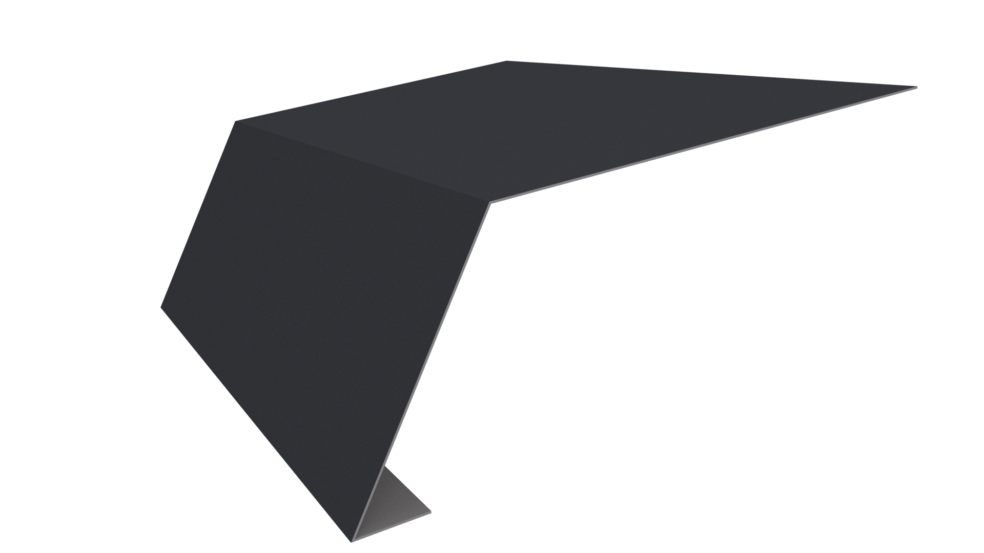 Планка карнизная 100x65x2000 мм, 7024 графитовый серый PUR Pruf
