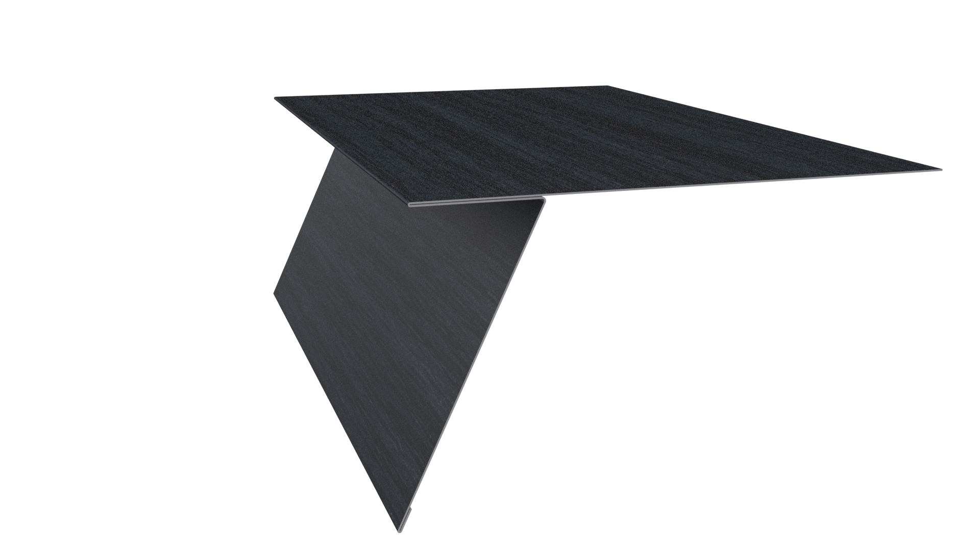 Планка карнизная фальц 130x80 мм, Морион 3D