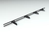 Снегозадержатель Econom d-25 (круг) 3,0 м NEXT Ral 9005 черный янтарь