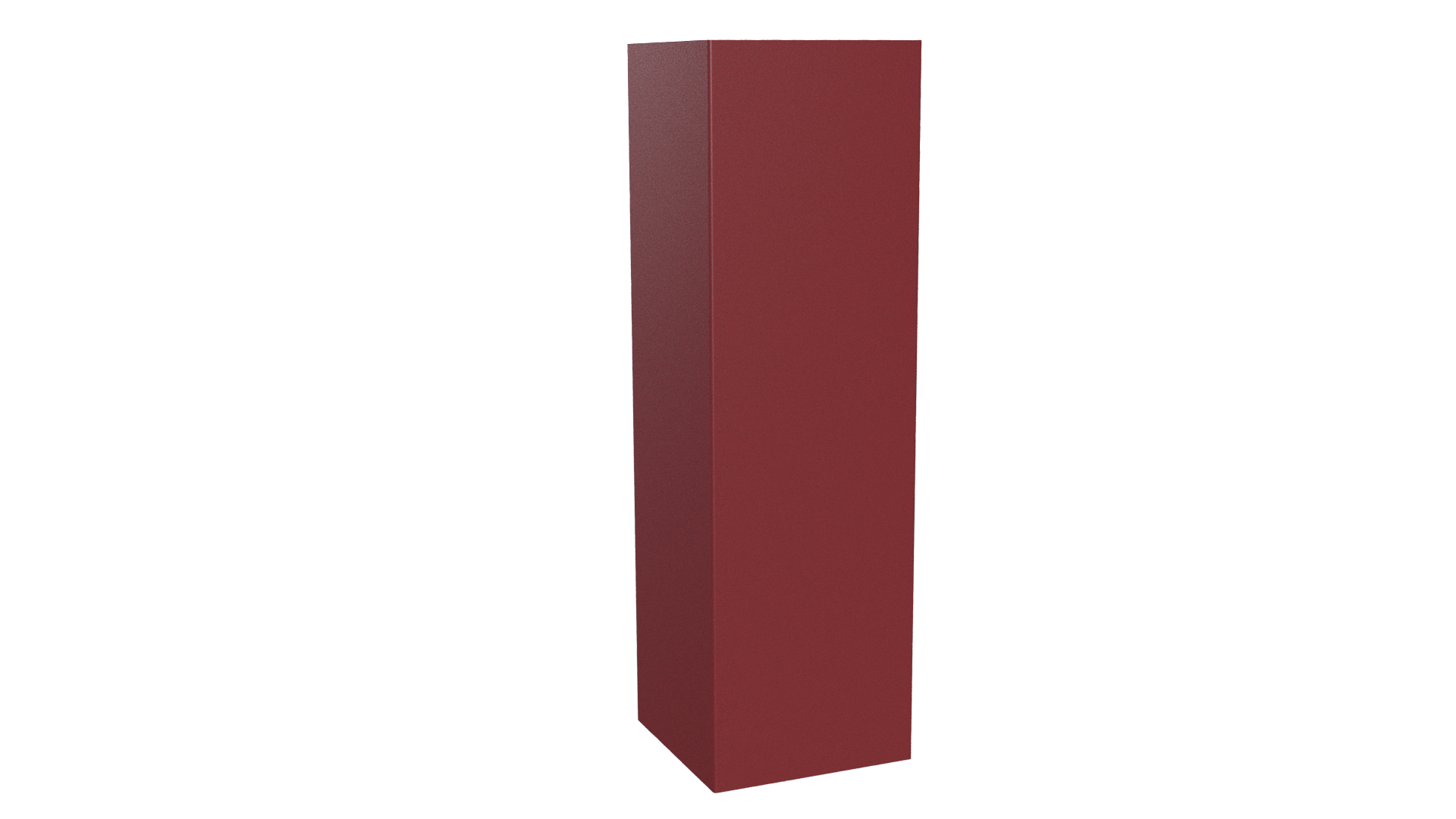 Декоративная накладка угловая 20x60x60x20 мм, 3011 коричнево-красный глянцевый