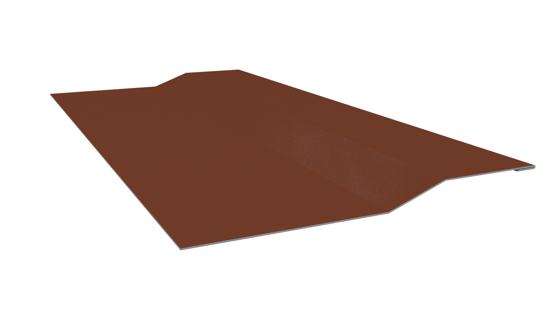 Планка крепёжная фальц 50x17x29 мм, 8004 медно-коричневый глянцевый