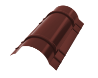 Конёк круглый R110x2000 мм, 3009 оксид красный глянцевый