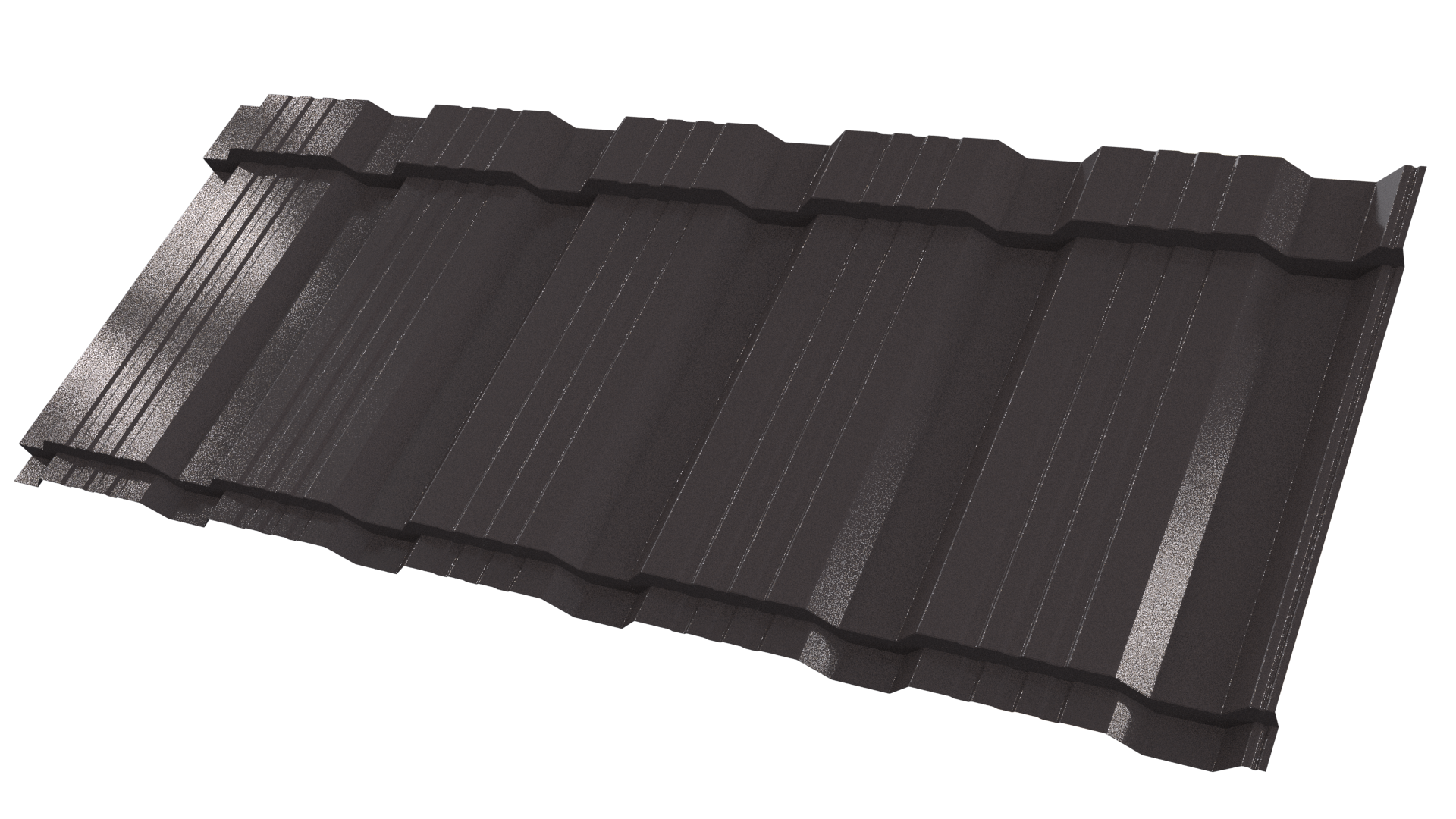 Профиль Пегас 1195/1130x0,45 мм, 8019 серо-коричневый глянцевый