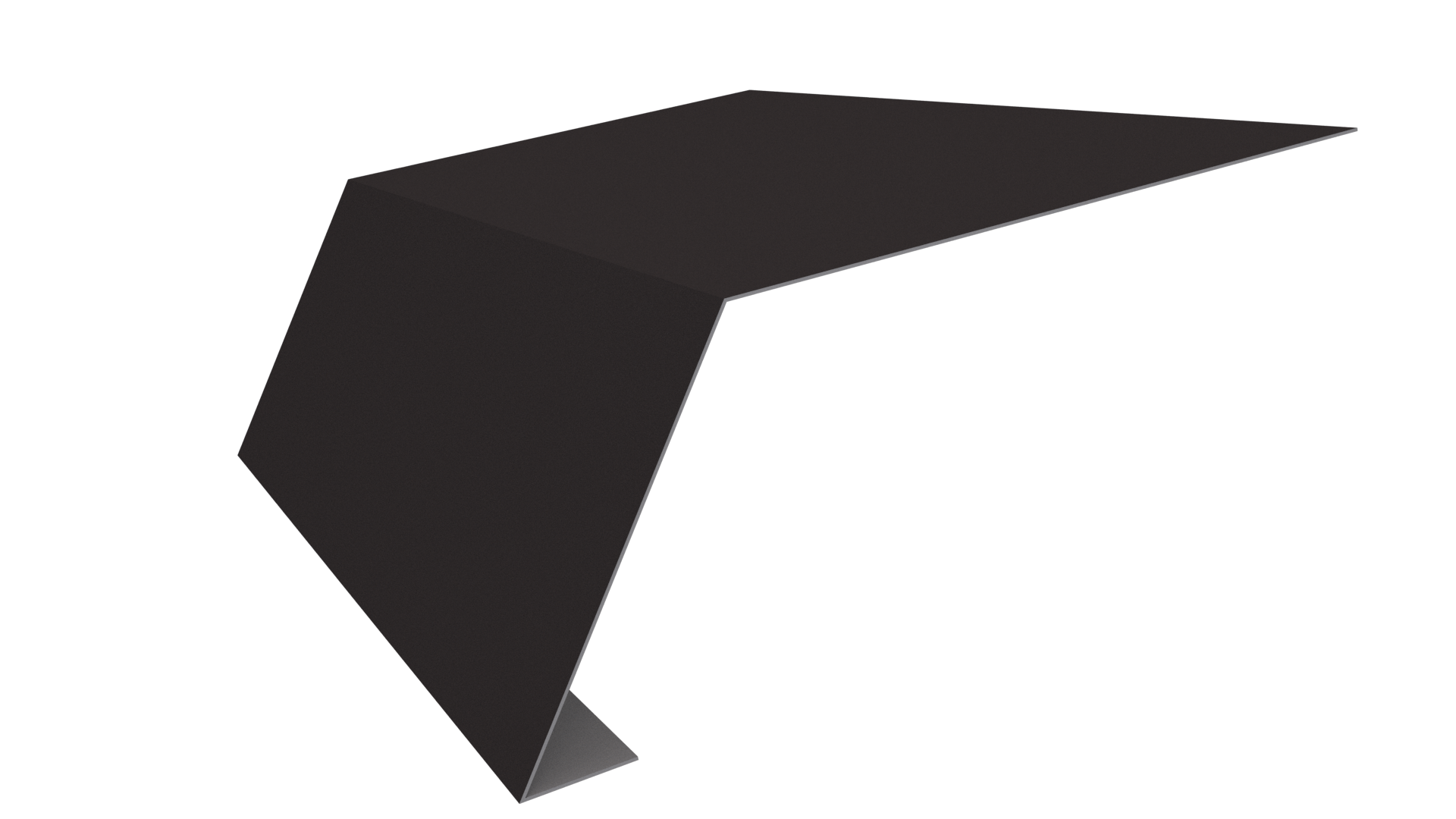 Планка карнизная 100x65x2000 мм, 8019 серо-коричневый глянцевый