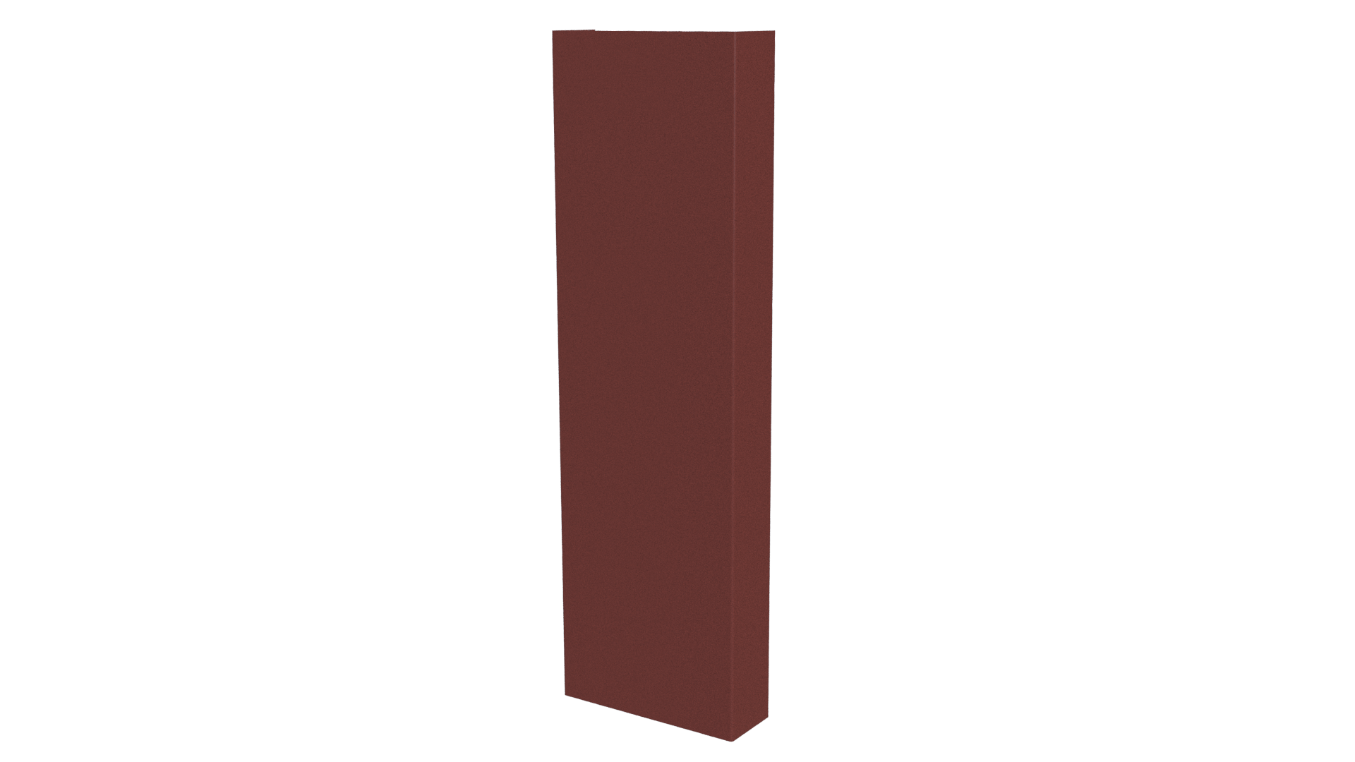 Декоративная накладка 20x60x20 мм, 3009 оксид красный глянцевый