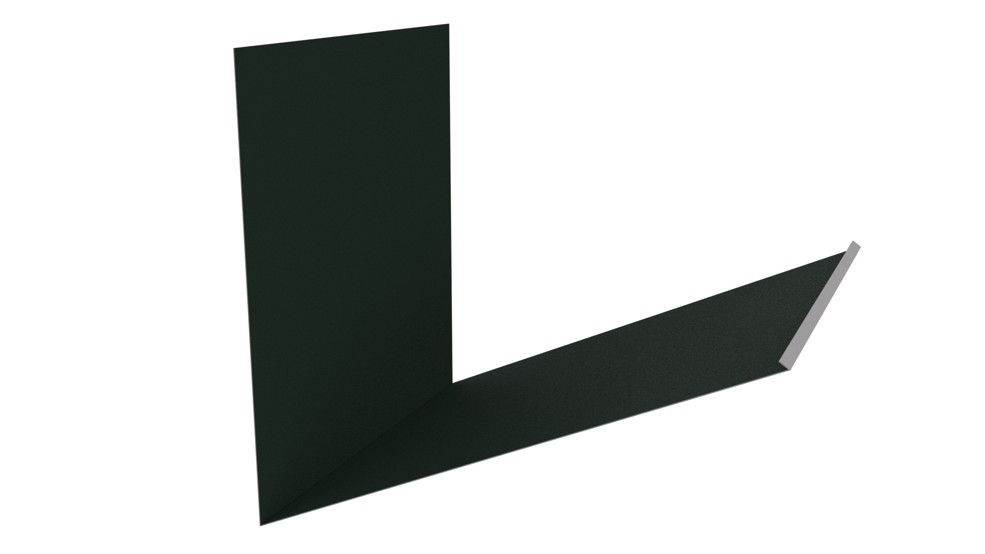 Планка примыкания верхняя к трубе фальц 250x210 мм, 6009 пихтовый зеленый матовый
