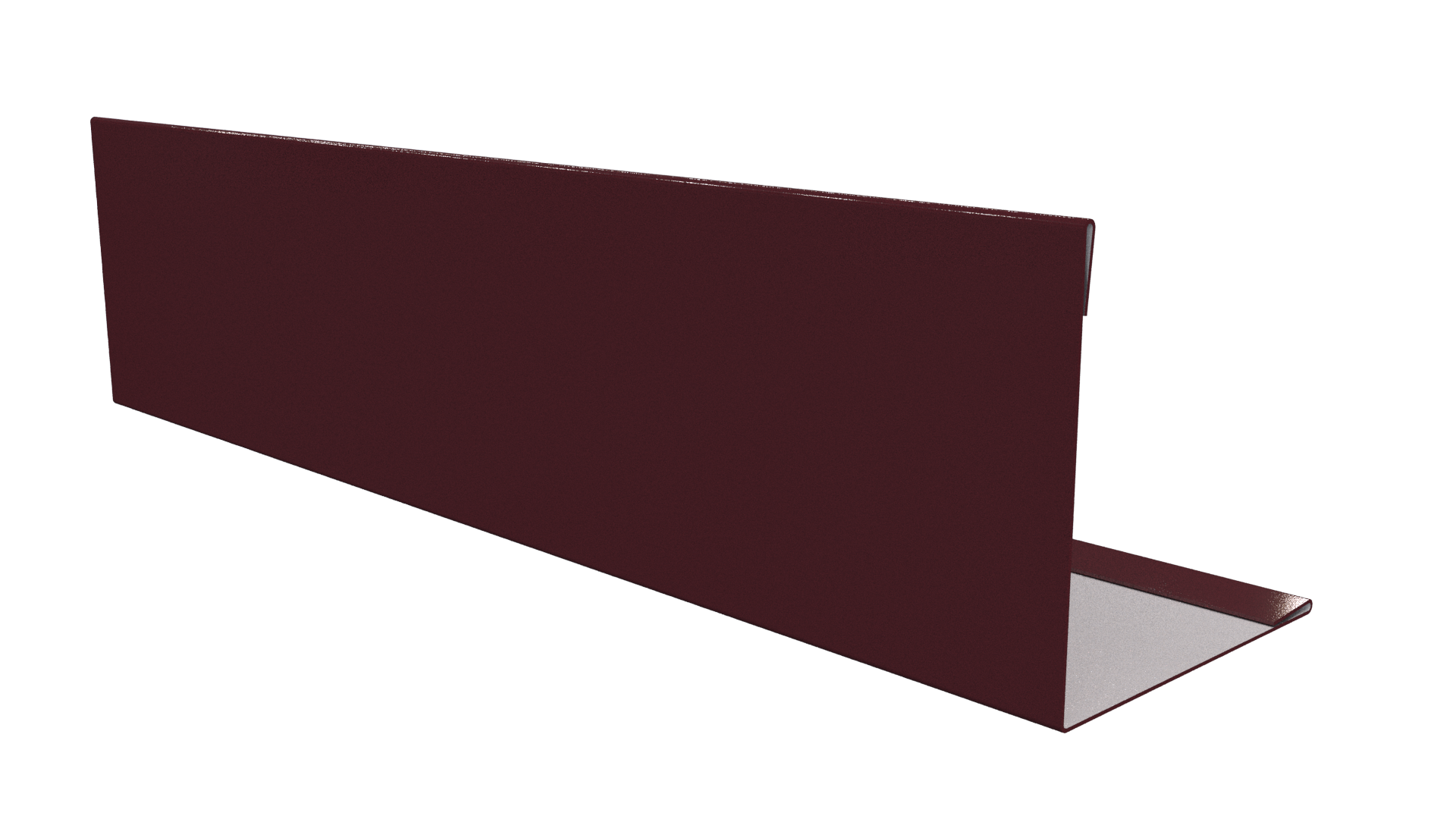 Планка завершающая 10x50x50x10 мм, 3005 винно-красный глянцевый