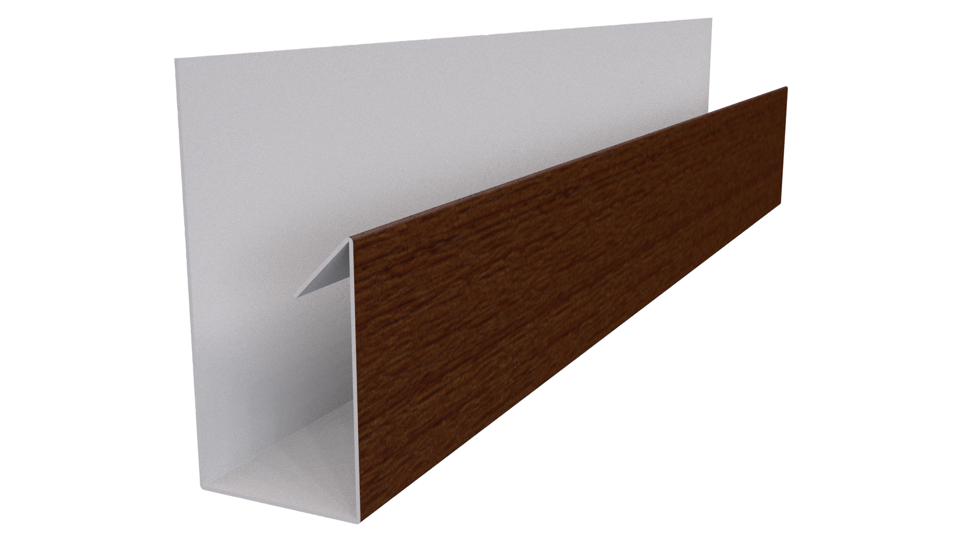 Планка П-образная 30x20x2000 мм, Золотистый дуб 3D
