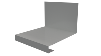 Планка примыкания нижняя к трубе фальц 140x200 мм, 7035 светло-серый глянцевый