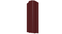 Штакетник Евротрапеция 117x0,4 мм, 3011 коричнево-красный глянцевый