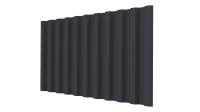 Профнастил С21 1051/1000x0,5 мм, 7024 графитовый серый стальной бархат