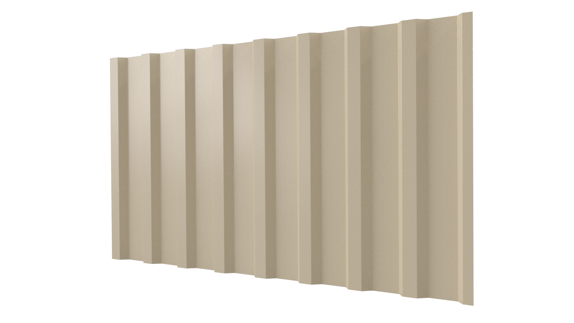 Профнастил С20B 1150/1100x0,7 мм, 1015 св. слоновая кость глянцевый