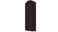Штакетник Евротрапеция 117x0,5 мм, 8017 шоколадно-коричневый стальной бархат
