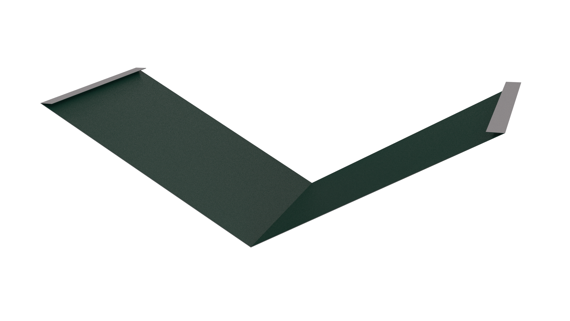 Планка ендовы нижняя 298x298x2000 мм, 6005 зеленый мох матовый