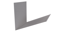 Планка примыкания верхняя к трубе фальц 250x210 мм, цинк