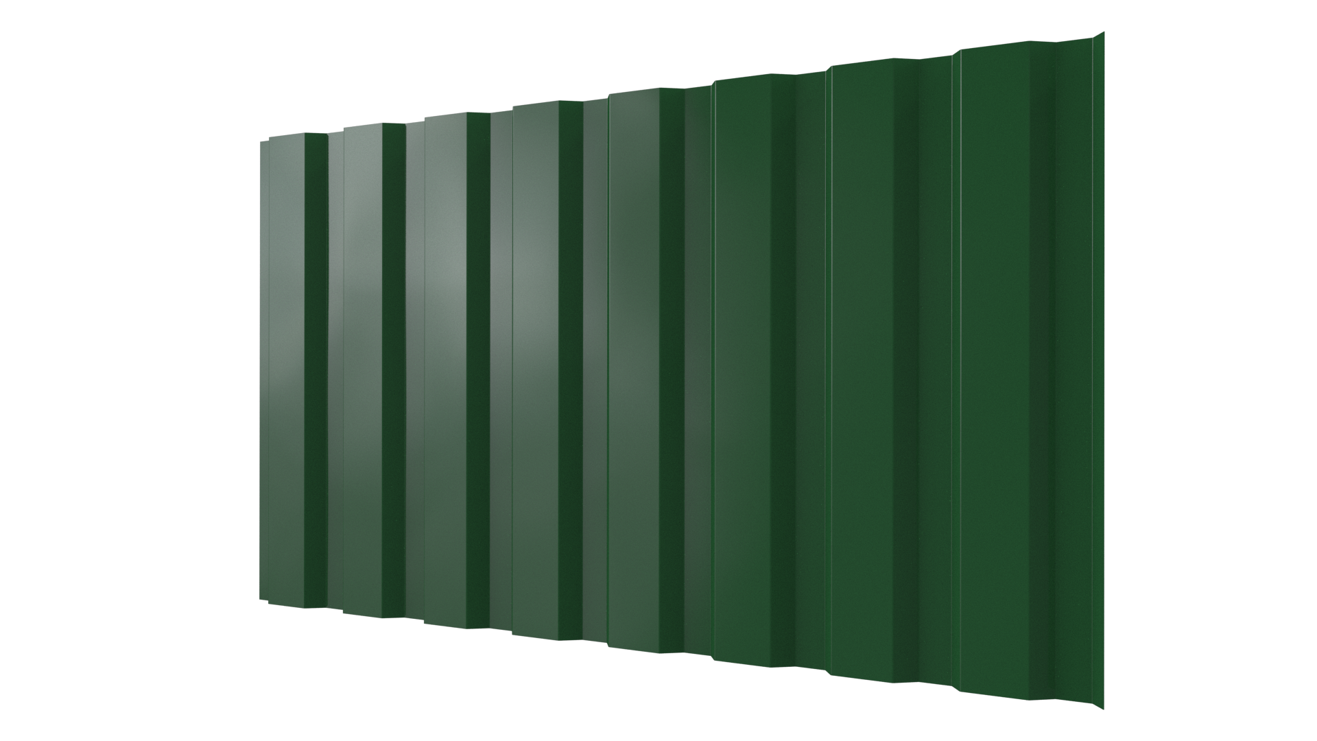 Профнастил С20A 1150/1100x0,45 мм, 6002 лиственно-зеленый глянцевый