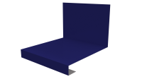 Планка примыкания нижняя к трубе фальц 140x200 мм, 5002 ультрамариново-синий глянцевый