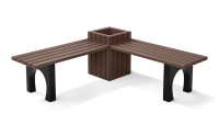 Экоскамья угловая с кашпо Combi 02