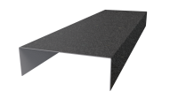 Планка завершающая 10x50x50x10 мм, Картэн тёмный