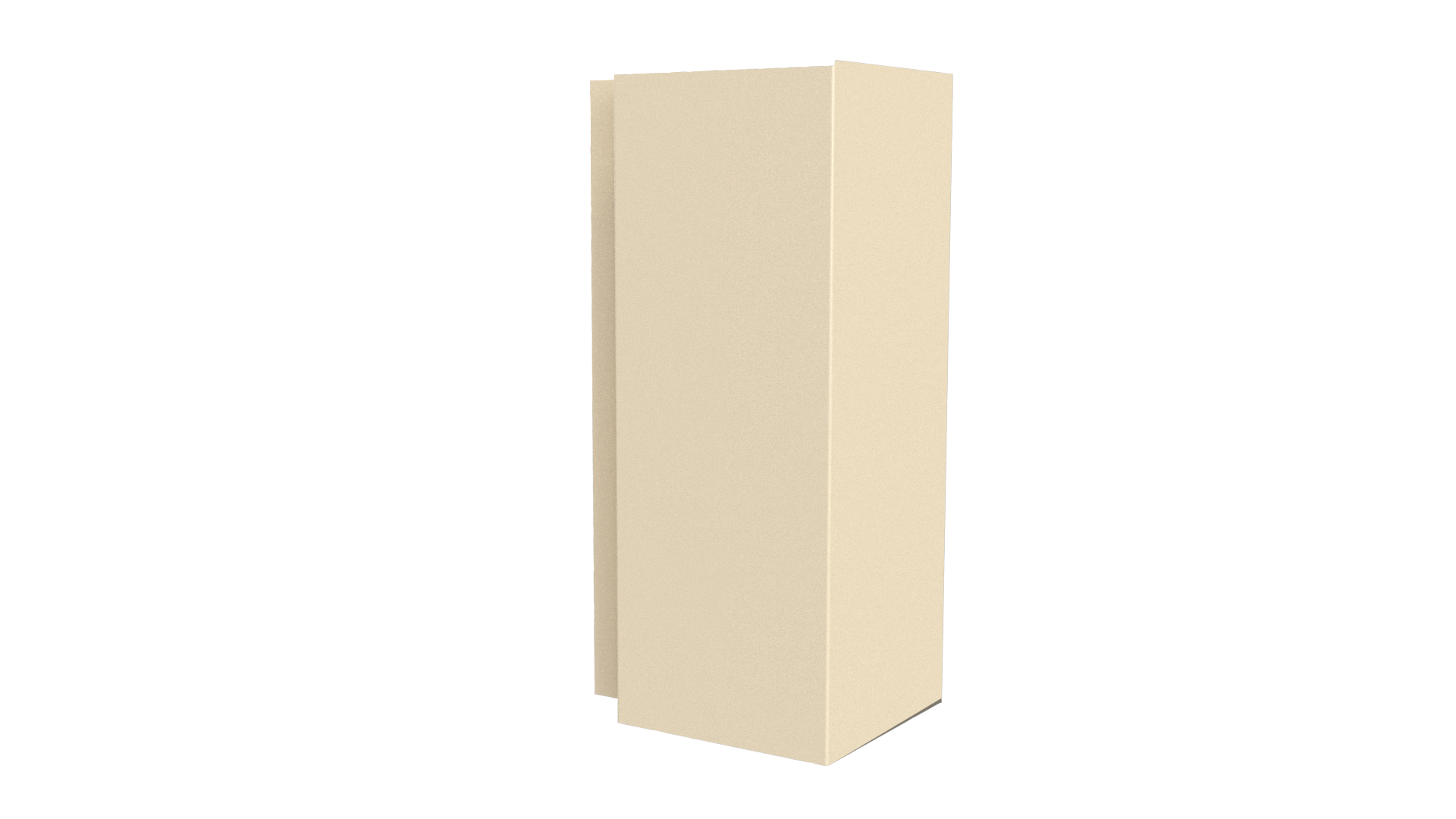 Планка угла наружного сложная Блок-хаус 110x110x2000 мм, 1015 св. слоновая кость глянцевый