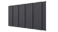 Профнастил К20 1185/1120x0,5 мм, 7024 графитовый серый матовый
