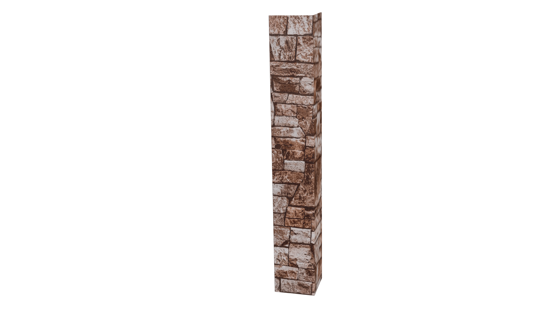 Планка угла наружного 30x30x2000 мм, Дикий камень