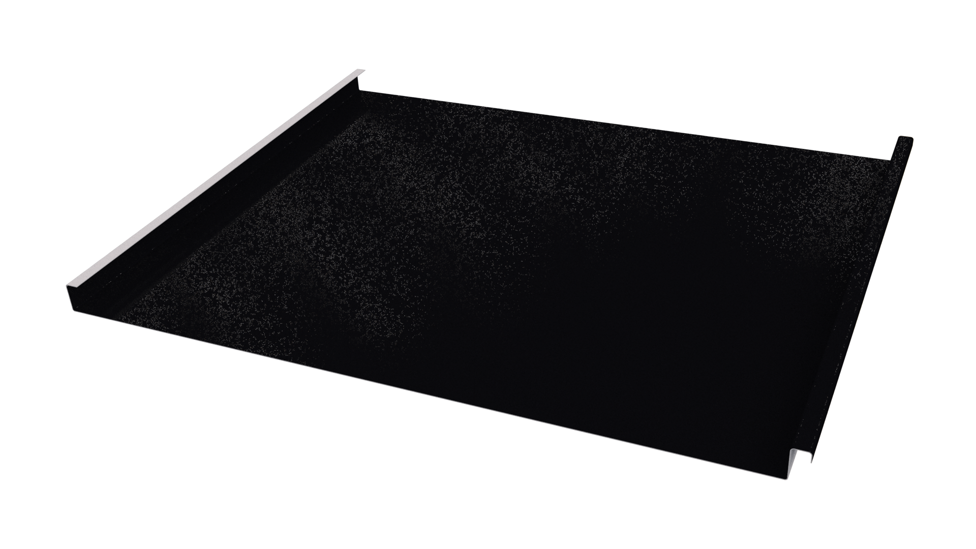 Фальцевая кровля 562/550x0,45 мм, 9005 черный янтарь глянцевый