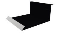 Планка примыкания нижняя 100x200x2000 мм, 9005 черный янтарь глянцевый