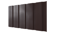 Профнастил К20 1185/1120x0,5 мм, 8017 шоколадно-коричневый глянцевый