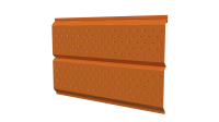 Софит Л-брус перфорированный 264/241x0,5 мм, 2011 насыщенный оранжевый