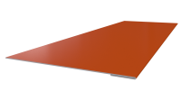 Планка завершающая 65x2000 мм, 2004 оранжевый глянцевый
