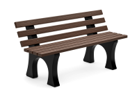 Экоскамья со спинкой Ridus 1600мм