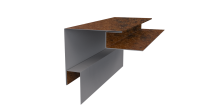 Планка угла наружного сложная Блок-хаус 110x110x2000 мм, Картэн
