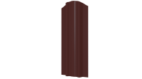Штакетник Евротрапеция 117x0,45 мм, 3009 оксид красный глянцевый