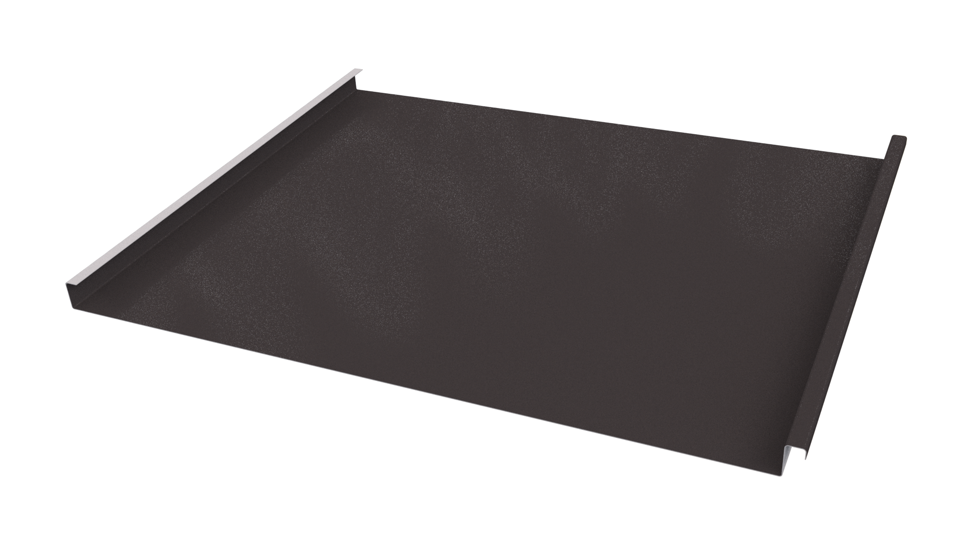Фальцевая кровля 562/550x0,7 мм, 8019 серо-коричневый глянцевый