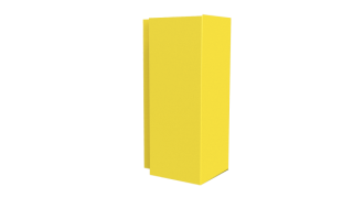 Планка угла наружного сложная Блок-хаус 110x110x2000 мм, 1018 цинково-желтый глянцевый