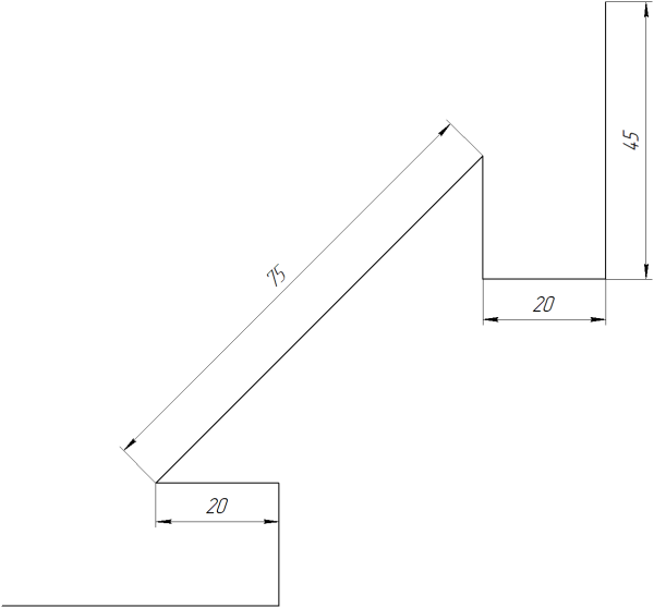 Планка угла внутреннего сложная Блок-хаус 110x2000 мм, Картэн