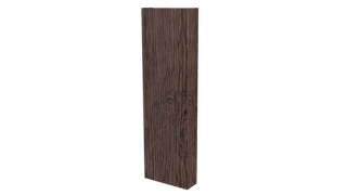 Декоративная накладка 20x60x20 мм, Морёный дуб 3D