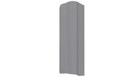 Штакетник М-образный Престиж 118x0,5 мм, 7047 телегрей 4 глянцевый