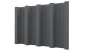 Профнастил Н60 902/845x0,6 мм, цинк