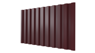 Профнастил С21 1051/1000x0,65 мм, 3005 винно-красный глянцевый