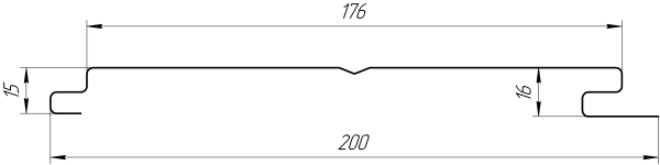 Лайн Про Полоса 200/176x0,4 мм, 5005 сигнальный синий глянцевый