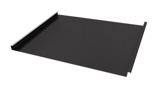 Фальцевая кровля 562/550x0,45 мм, 9005 черный янтарь матовый