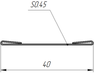 Крепежная планка 10x40x10 мм, Античный дуб 3D