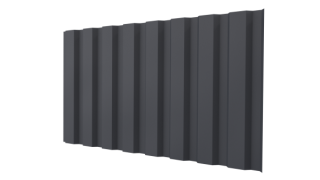 Профнастил С20A 1150/1100x0,45 мм, 7024 графитовый серый матовый