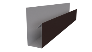 Планка П-образная 30x20x2000 мм, 8017 шоколадно-коричневый PUR Pruf