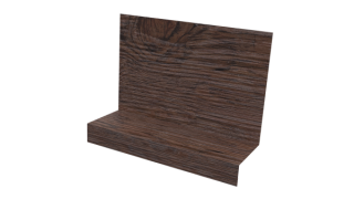 Примыкание боковое фальц 25x65x130 мм, Морёный дуб 3D