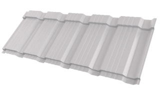 Металлочерепица Каскад 1195/1130x0,5 мм, 7047 телегрей 4 глянцевый