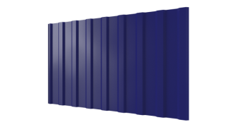 Профнастил С20R 1150/1100x0,4 мм, 5002 ультрамариново-синий глянцевый