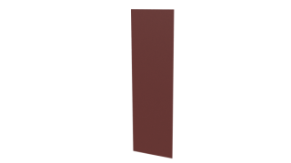 Планка стыковочная 60x2000 мм, 3009 оксид красный матовый